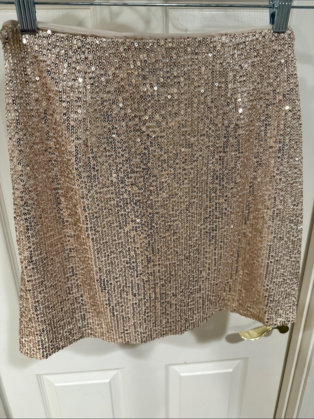 NWT Banana Republic Sequined Champagne Mini Skirt